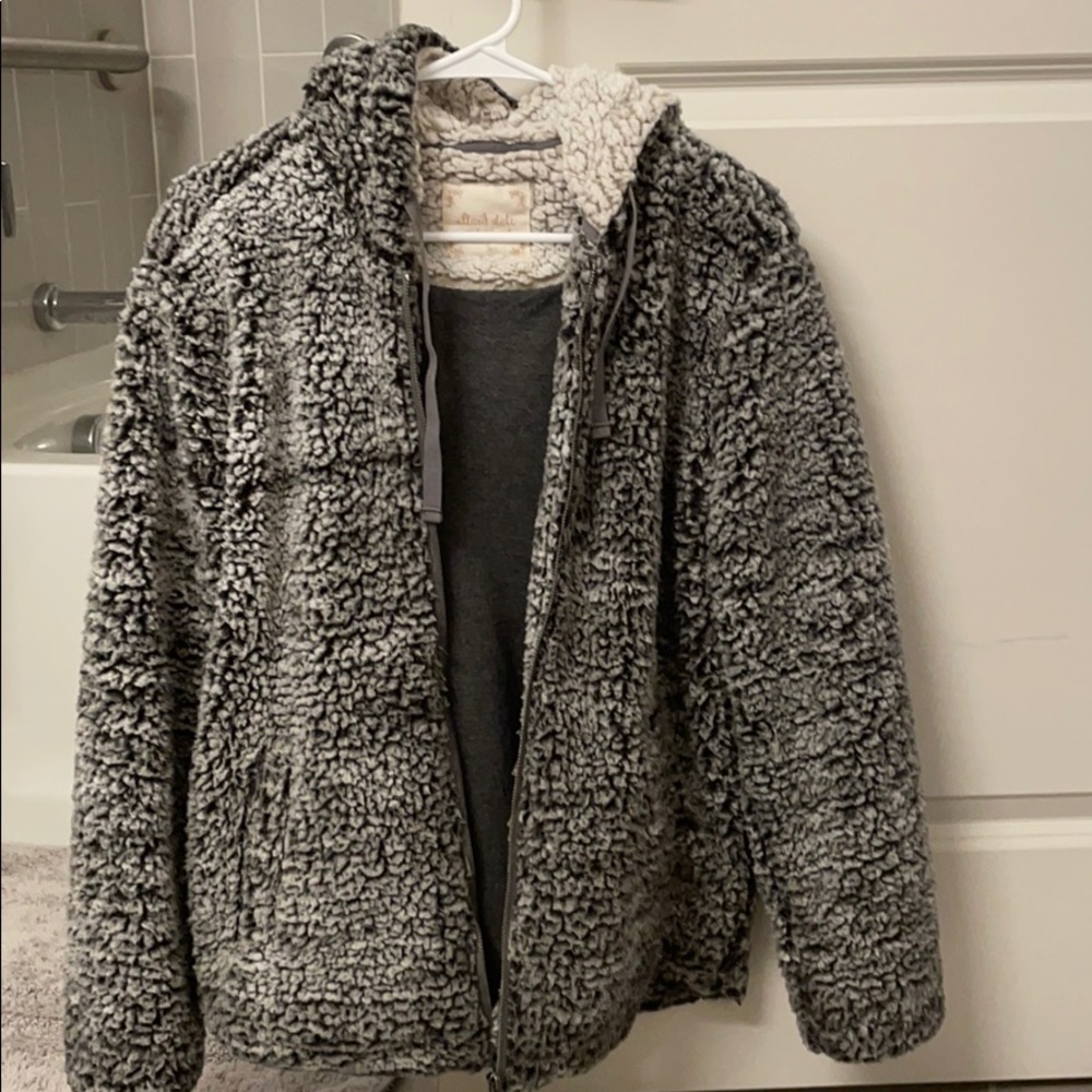 Small charcoal full zip wubby jacket